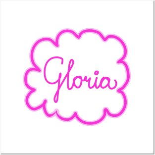 Gloria. Female name. Posters and Art